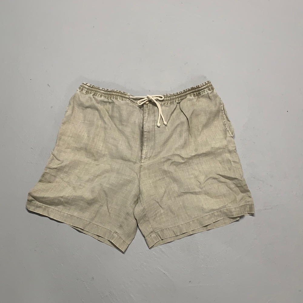 Blanc Bleu XL linen men’s shorts from Italy